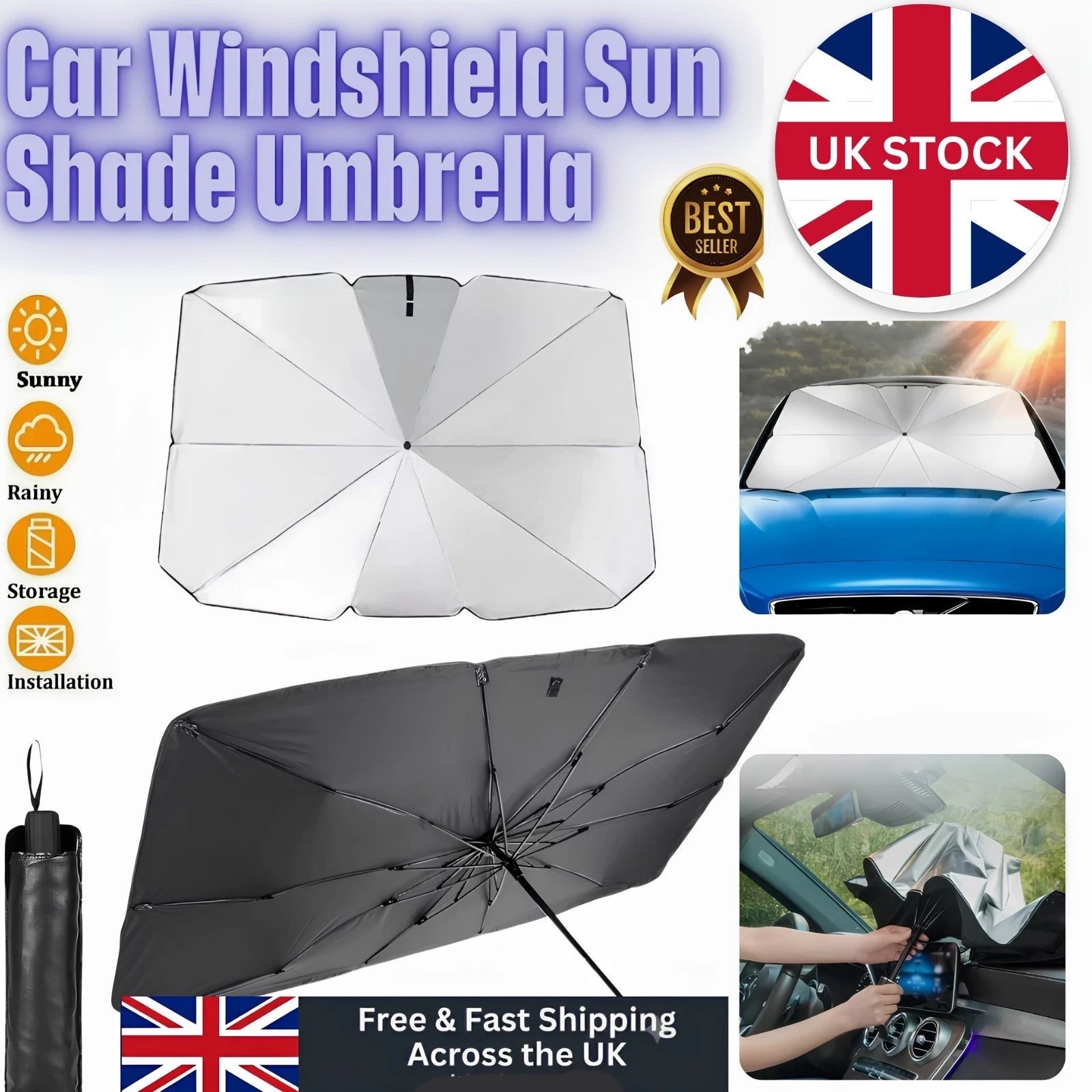 Windscreen Sun Shade Umbrella